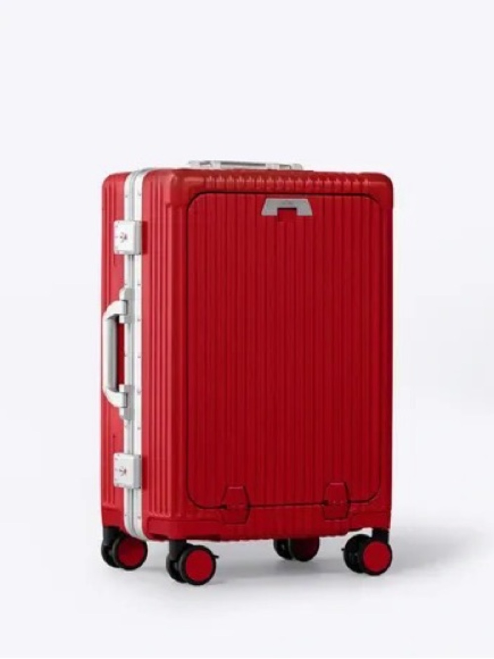 BNIB Red Front-Access Tech-Friendly Carry-On + Check-In Luggage - Picture 6 of 9